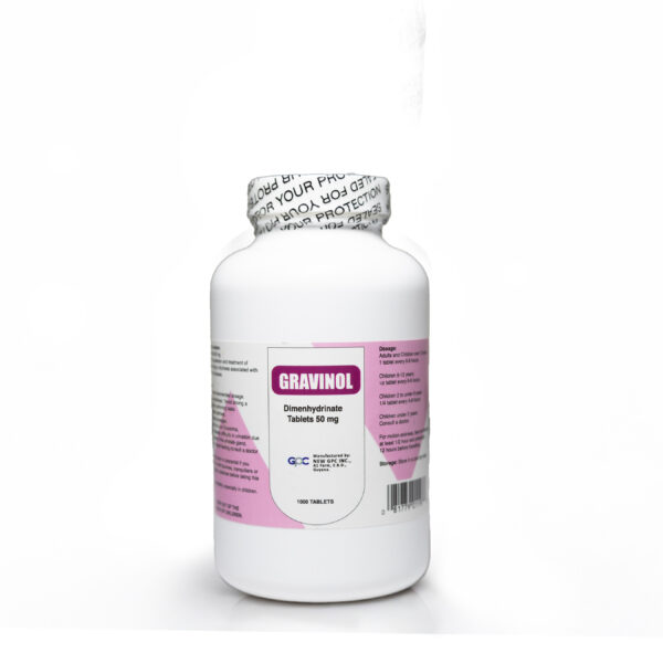 Dimenhydrinate (Gravinol) Tablets 50mg
